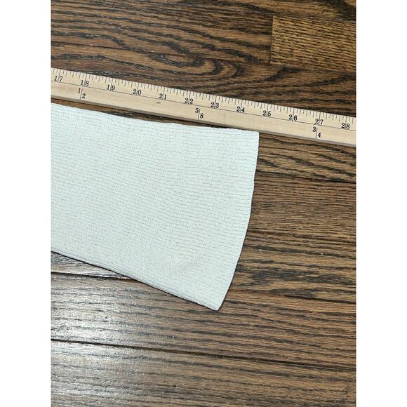 Madewell Sweater Womens S White Ribbed Cotton Long Sleeve V Neck Pullover NWT - Picture 6 of 9